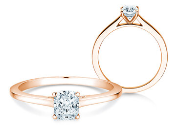 Verlovingsring Cushion Lab-grown diamant