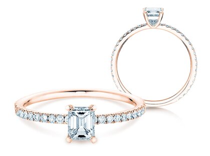 Verlovingsring Elaine in 18K roségoud met diamanten 0,86ct