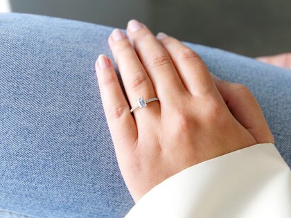 Verlovingsring Elaine in 14K witgoud met diamanten 0,86ct G/VS