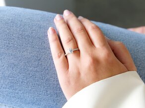 Verlovingsring Elaine in 14K witgoud met diamanten 0,86ct G/VS