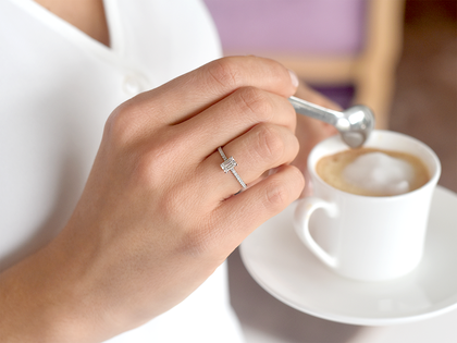 Verlovingsring Elaine in 14K witgoud met diamanten 0,86ct G/VS