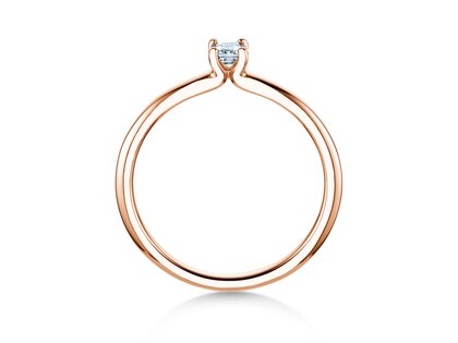 Verlovingsring Emerald Clean in roségoud