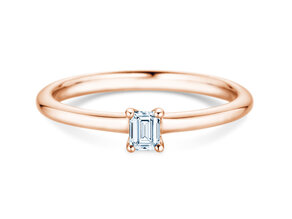 Verlovingsring Emerald Clean in roségoud