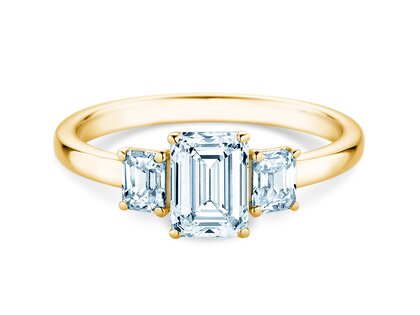 Verlovingsring Emerald Eden in 9K geelgoud met Lab-grown diamanten 0,46ct E/VS