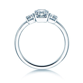 Verlovingsring Emerald Eden in 14K witgoud met diamanten 0,46ct G/VS