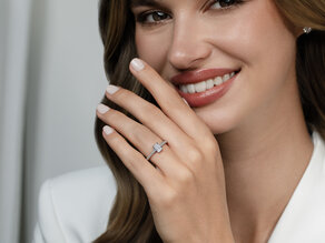 Verlovingsring Emerald Pavé in 14K geelgoud met diamanten 0,94ct G/VS
