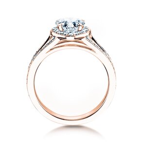 Verlovingsring Flame in 18K roségoud met diamanten 1,54ct G/SI
