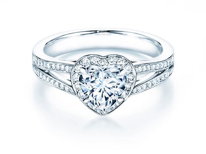 Verlovingsring Flame in 18K witgoud met diamanten 1,54ct G/SI
