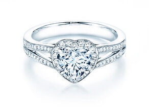 Verlovingsring Flame in 18K witgoud met diamanten 1,54ct G/SI