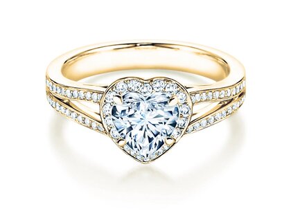 Verlovingsring Flame in 18K geelgoud met diamanten 1,54ct G/SI