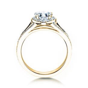 Verlovingsring Flame in 18K geelgoud met diamanten 1,54ct G/SI