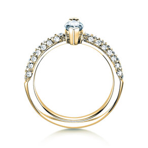 Verlovingsring Louis in 18K geelgoud met diamanten 1,12ct G/SI