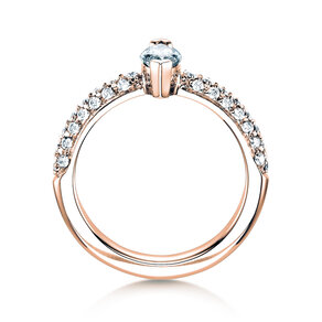 Verlovingsring Louis in 18K roségoud met diamanten 1,12ct G/SI