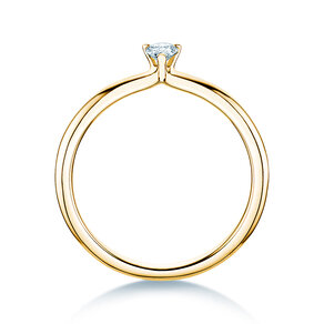Verlovingsring Pear Clean in 9K geelgoud met diamant 0,08ct G/SI