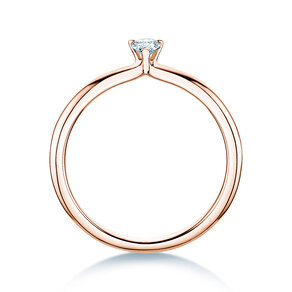 Verlovingsring Pear Clean in 14K roségoud met diamant 0,25ct G/SI