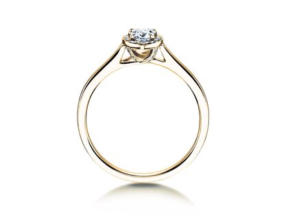 Verlovingsring Pear Shape in 9K geelgoud met Lab-grown diamanten 0,40ct E/VS
