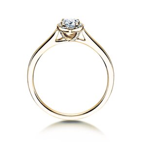 Verlovingsring Pear Shape in 9K geelgoud met Lab-grown diamanten 0,40ct E/VS