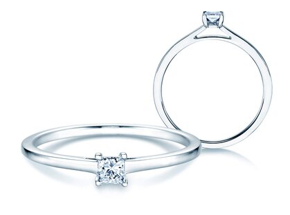 Verlovingsring Princess in zilver