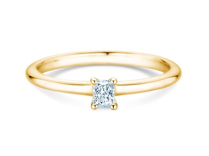 Verlovingsring Radiant Clean in 9K geelgoud met diamant 0,08ct G/SI