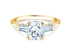 Verlovingsring Brilliant Tapered Baguette  in 9K geelgoud met Lab-grown diamanten 0,41ct E/VS