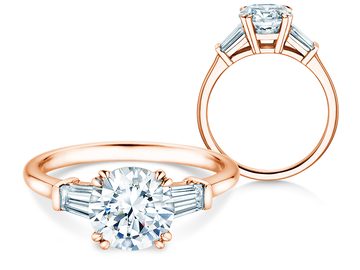 Verlovingsring Brilliant Tapered Baguette  Lab-grown diamant