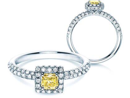 Verlovingsring Sophie in 18K witgoud met diamanten 1,02ct