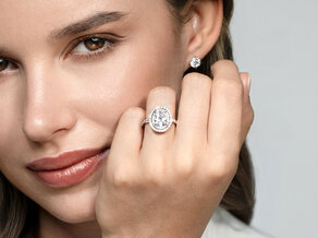 Verlovingsring The Orbit in 14K witgoud met diamanten 0,94ct G/SI