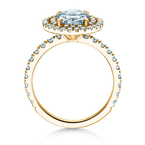 Verlovingsring The Orbit in 9K geelgoud met Lab-grown diamanten 0,94ct E/VS