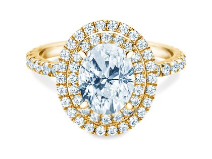 Verlovingsring The Orbit in 9K geelgoud met Lab-grown diamanten 0,94ct E/VS
