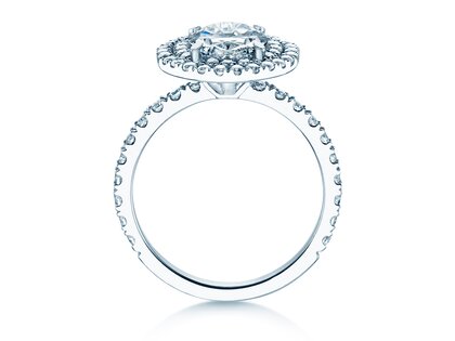 Verlovingsring The Orbit in 14K witgoud met diamanten 0,94ct G/SI