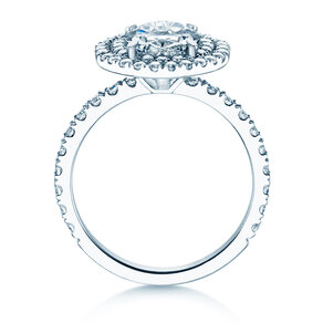 Verlovingsring The Orbit in 14K witgoud met diamanten 0,94ct G/SI