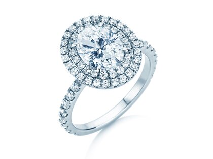Verlovingsring The Orbit in 14K witgoud met diamanten 0,94ct G/SI