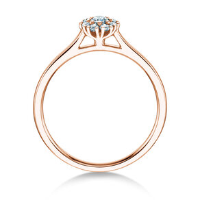 Verlovingsring Bloom in 18K roségoud met diamanten 0,22ct G/SI