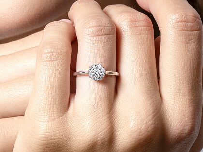 Verlovingsring Bloom in 14K geelgoud met diamanten 0,40ct G/SI
