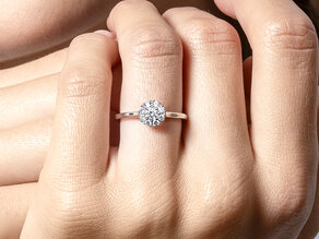 Verlovingsring Bloom in 14K geelgoud met diamanten 0,40ct G/SI