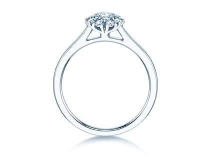 Verlovingsring Bloom in 14K witgoud met diamanten 0,40ct G/SI