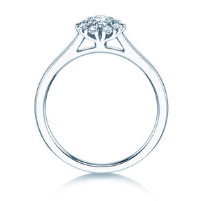 Verlovingsring Bloom in 14K witgoud met diamanten 0,40ct G/SI