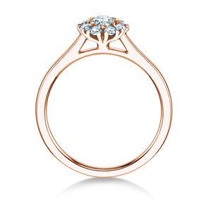 Verlovingsring Bloom in 14K roségoud met diamanten 0,40ct G/SI