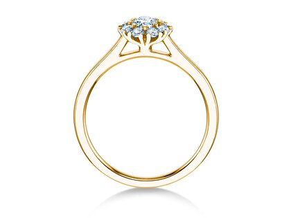 Verlovingsring Bloom in 14K geelgoud met diamanten 0,40ct G/SI