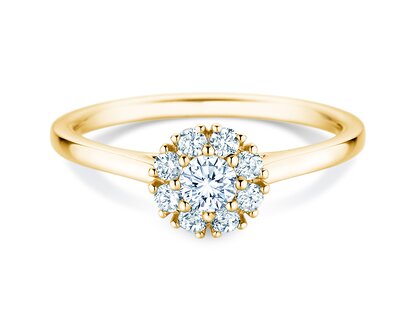 Verlovingsring Bloom in 14K geelgoud met diamanten 0,40ct G/SI