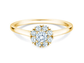 Verlovingsring Bloom in 14K geelgoud met diamanten 0,40ct G/SI