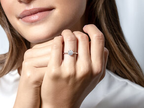 Verlovingsring Bloom in 14K geelgoud met diamanten 0,40ct G/SI