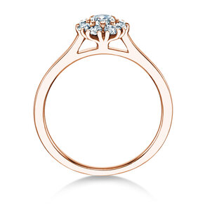 Verlovingsring Bloom in 18K roségoud met diamanten 0,49ct G/SI