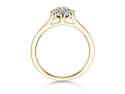 Verlovingsring Bloom in 14K geelgoud met diamanten 0,49ct G/SI