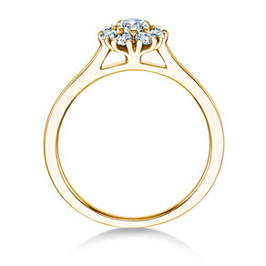 Verlovingsring Bloom in 14K geelgoud met diamanten 0,49ct G/SI