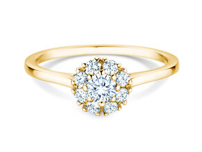 Verlovingsring Bloom in 14K geelgoud met diamanten 0,49ct G/SI