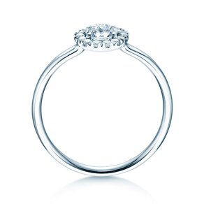Verlovingsring Flower in platina
