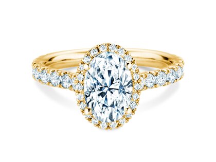 Verlovingsring Pure Emotion in 9K geelgoud met Lab-grown diamanten 0,61ct E/VS