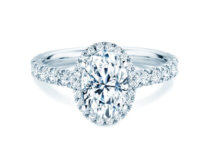 Verlovingsring Pure Emotion in 9K witgoud met Lab-grown diamanten 0,61ct E/VS