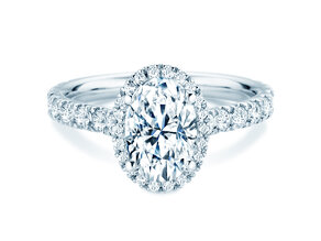 Verlovingsring Pure Emotion in 9K witgoud met Lab-grown diamanten 0,61ct E/VS